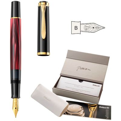 Pióro wieczne Classic M200 B Red Marbled na prezent premium FWI PELIKAN Pióro wieczne Classic M200 B Red Marbled na prezent premium FWI PELIKAN
