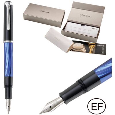 Pióro wieczne Classic M205 EF Blue Marbled na prezent premium FWI PELIKAN Pióro wieczne Classic M205 EF Blue Marbled na prezent premium FWI PELIKAN