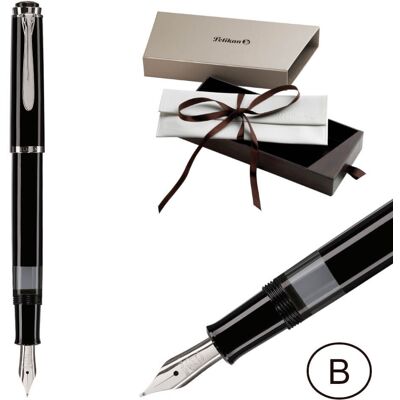 Pióro wieczne Classic M205 tłoczek B czarne, Pelikan Pióro wieczne Classic M205 tłoczek B czarne, Pelikan