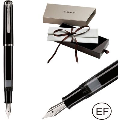 Pióro wieczne Classic M205 tłoczek EF czarne, Pelikan Pióro wieczne Classic M205 tłoczek EF czarne, Pelikan