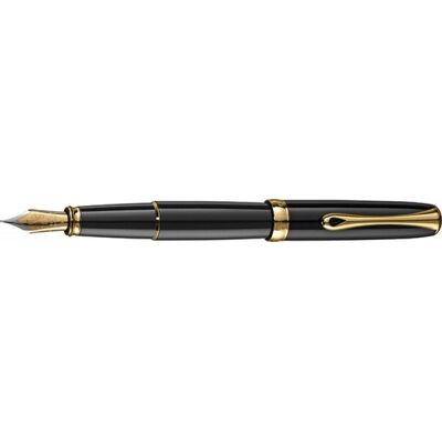 pióro wieczne diplomat excellence a2, f, czarne/złote pióro wieczne diplomat excellence a2, f, czarne/złote