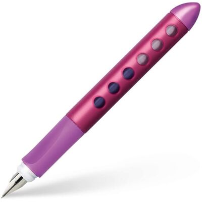 Faber-Castell Pióro wieczne dla leworęcznych, Scribolino, malinowo-jagodowe Faber-Castell Pióro wieczne dla leworęcznych, Scribolino, malinowo-jagodowe