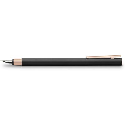 Pióro Wieczne Faber-Castell Neo Slim Czarne / Różowe Złoto F Pióro Wieczne Faber-Castell Neo Slim Czarne / Różowe Złoto F
