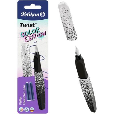 Pióro Wieczne Pelikan Twist Color Edition M Biało-Czarne + Naboje Pióro Wieczne Pelikan Twist Color Edition M Biało-Czarne + Naboje