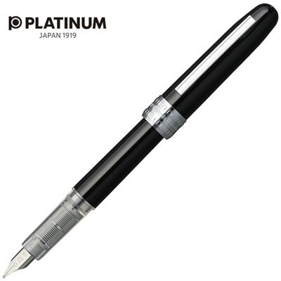 pióro wieczne platinum plaisir black, f, czarne pióro wieczne platinum plaisir black, f, czarne