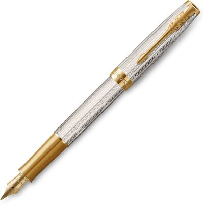 Pióro Wieczne Sonnet Silver Mistral Stalówka F 18K , Parker Pióro Wieczne Sonnet Silver Mistral Stalówka F 18K , Parker