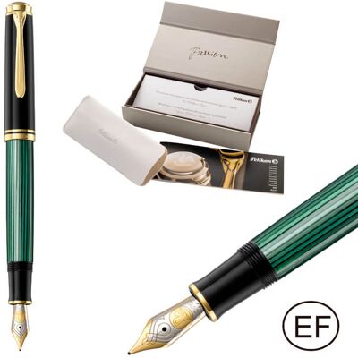 Pióro wieczne Souverän M400 EF Black-Green na prezent premium FWI PELIKAN Pióro wieczne Souverän M400 EF Black-Green na prezent premium FWI PELIKAN