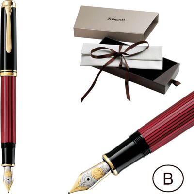 Pióro wieczne Souverän M800 tłoczek B Black-Red PELIKAN Pióro wieczne Souverän M800 tłoczek B Black-Red PELIKAN