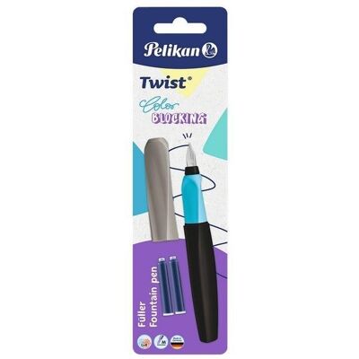 Pelikan Pióro wieczne Twist Color Blocking + 2 naboje Pelikan Pióro wieczne Twist Color Blocking + 2 naboje