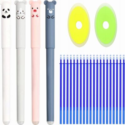 Inny producent Pióro Żelowe 4w1 20 Wkładów Gumki 035mm Zestaw Pisanie Szkoła Biuro Inny producent Pióro Żelowe 4w1 20 Wkładów Gumki 035mm Zestaw Pisanie Szkoła Biuro
