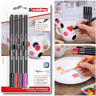 brak danych Pisak Do Porcelany Edding 4200 4 Kolory Mazaki Kaligrafia Na Porcelanie brak danych Pisak Do Porcelany Edding 4200 4 Kolory Mazaki Kaligrafia Na Porcelanie
