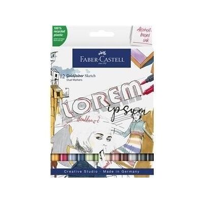 Inny producent Pisak dwustronny Goldfaber 12 kol. FABER CASTELL Inny producent Pisak dwustronny Goldfaber 12 kol. FABER CASTELL