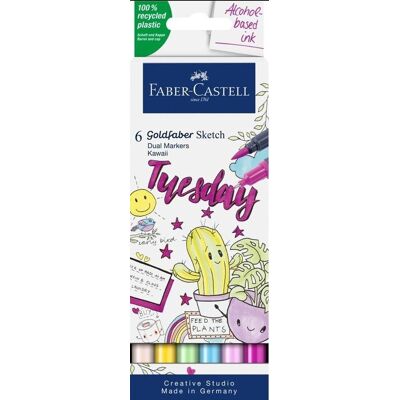 Inny producent Pisak dwustronny Goldfaber Sketch Kawaii 6 kol. Inny producent Pisak dwustronny Goldfaber Sketch Kawaii 6 kol.