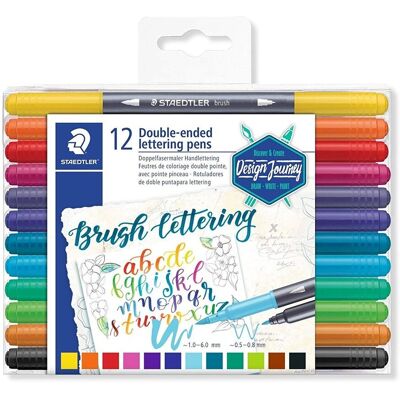 Staedtler Pisaki dwustronne, 12 sztuk Staedtler Pisaki dwustronne, 12 sztuk