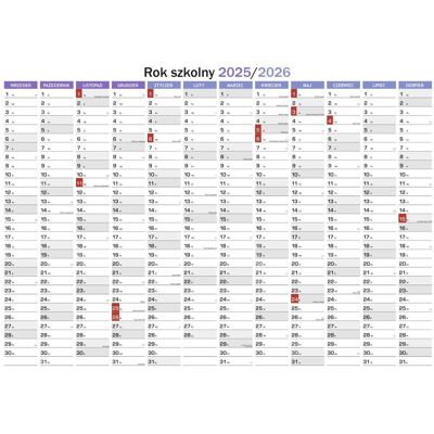 TSS PLANER SZKOLNY 2025/26 Kalendarz B0 94x141 na ściane suchościeralny mocowanie TSS PLANER SZKOLNY 2025/26 Kalendarz B0 94x141 na ściane suchościeralny mocowanie
