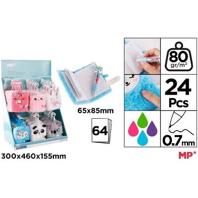 Inny producent Pluszowy notes z długopisem Mini 4w1 (24szt) Inny producent Pluszowy notes z długopisem Mini 4w1 (24szt)