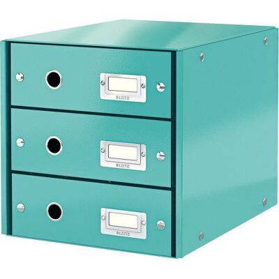Pojemnik Z 3 Szufladami Turkusowy C&S; Wow 60480051 Leitz Pojemnik Z 3 Szufladami Turkusowy C&S; Wow 60480051 Leitz