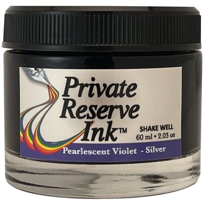 Private Reserve Pearlescent Violet Silver Atrament Perłowy 60ml Private Reserve Pearlescent Violet Silver Atrament Perłowy 60ml