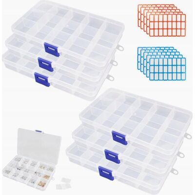 Inny producent PUDEŁKO 6 SZTUK ORGANIZER Z PRZEGRÓDKAMI PRZEZROCZYSTE ETYKIETY WYJMOWANE Inny producent PUDEŁKO 6 SZTUK ORGANIZER Z PRZEGRÓDKAMI PRZEZROCZYSTE ETYKIETY WYJMOWANE