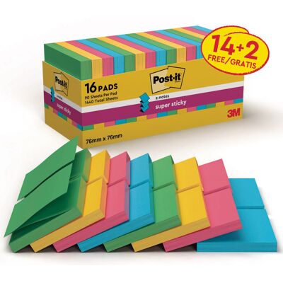 R330-SS-VP16 POST-IT SS Z-NOTES, MIX, 76X76MM 16X90 2 GRATIS /3M-70005251601 R330-SS-VP16 POST-IT SS Z-NOTES, MIX, 76X76MM 16X90 2 GRATIS /3M-70005251601
