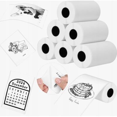 Inny producent ROLKI 6 SZTUK 53X28 MM TERMICZNE SAMOPRZYLEPNE DRUKARKI ZAPAS PAPIER Inny producent ROLKI 6 SZTUK 53X28 MM TERMICZNE SAMOPRZYLEPNE DRUKARKI ZAPAS PAPIER