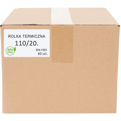 Eureka Rolki termiczne 110x20 (1 KARTON 60 SZT) Eureka Rolki termiczne 110x20 (1 KARTON 60 SZT)