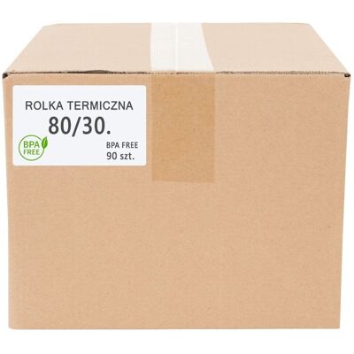 Eureka Rolki termiczne 80x30 (1 KARTON 90 SZT) Eureka Rolki termiczne 80x30 (1 KARTON 90 SZT)