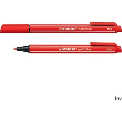 STABILO pointMax fineliner średni czerwony - Fineliner STABILO pointMax fineliner średni czerwony - Fineliner