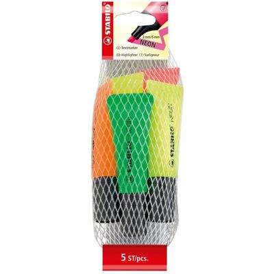 Stabilo, Zakreślacze Neon Kpl. 5Szt. Stabilo, Zakreślacze Neon Kpl. 5Szt.