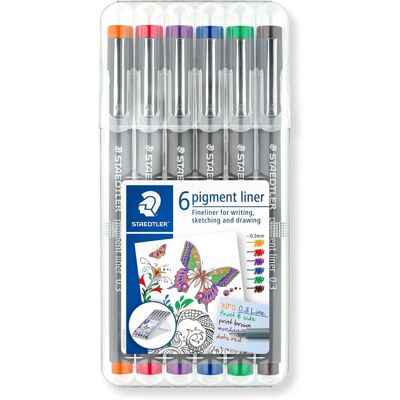 Staedtler Pisak Z Atramentem Pigmentowym, 0.3 Mm, 6 Szt., W Etui Staedtler Pisak Z Atramentem Pigmentowym, 0.3 Mm, 6 Szt., W Etui