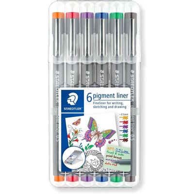 Staedtler Pisak Z Atramentem Pigmentowym, 0.5 Mm, 6 Szt., W Etui Staedtler Pisak Z Atramentem Pigmentowym, 0.5 Mm, 6 Szt., W Etui