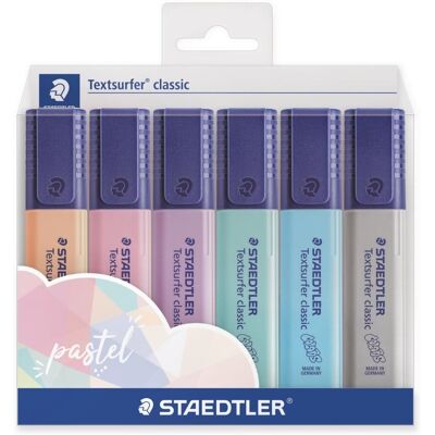 Staedtler Zakreślacz Textsurfer® classic Pastel II, 6 kolorów Staedtler Zakreślacz Textsurfer® classic Pastel II, 6 kolorów