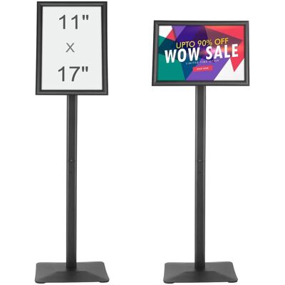 Vevor Stojak Na Plakat 420 X 297 Mm Regulowany Metalowy – Podłogowy Do Reklamy Vevor Stojak Na Plakat 420 X 297 Mm Regulowany Metalowy – Podłogowy Do Reklamy