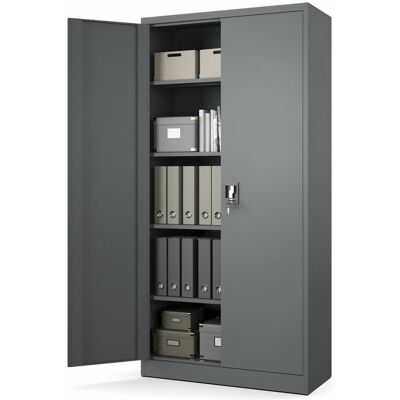 Muralo SZAFA METALOWA DO BIURA NA DOKUMENTY AKTA SEGREGATORY ANTRACYT STAL Muralo SZAFA METALOWA DO BIURA NA DOKUMENTY AKTA SEGREGATORY ANTRACYT STAL