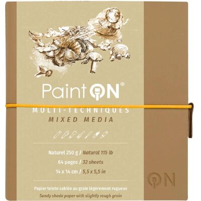 Clairefontaine Szkicownik Paint`On 14x14 250g Naturalny Clairefontaine Szkicownik Paint`On 14x14 250g Naturalny