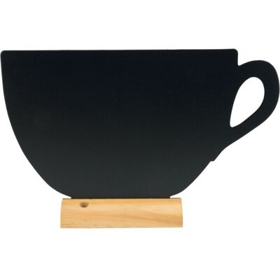 Securit Tablica Kredowa Filiżanka Z Drewnianą Podstawką Securit Tablica Kredowa Filiżanka Z Drewnianą Podstawką