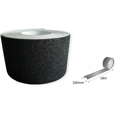 Taśma antypoślizgowa CZARNA 100mm/18m / PAPER-TECH Taśma antypoślizgowa CZARNA 100mm/18m / PAPER-TECH