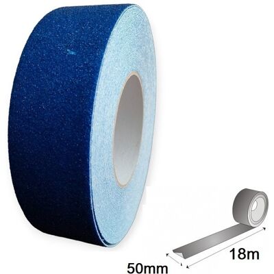 Taśma antypoślizgowa NIEBIESKA 50mm/18m / PAPER-TECH Taśma antypoślizgowa NIEBIESKA 50mm/18m / PAPER-TECH