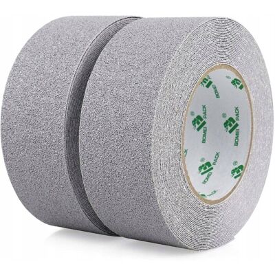 Inny producent Taśma antypoślizgowa o dużej wytrzymałości 2 sztuki 50 mm x 10 m, szara Inny producent Taśma antypoślizgowa o dużej wytrzymałości 2 sztuki 50 mm x 10 m, szara