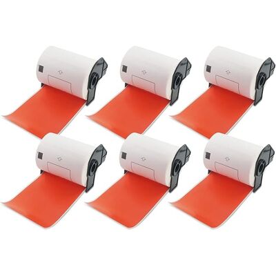 Inny producent Taśma DK-22243 CZERWONA 102mm z Uchwytem 6 Rolek x 30.48m do Brother QL Inny producent Taśma DK-22243 CZERWONA 102mm z Uchwytem 6 Rolek x 30.48m do Brother QL