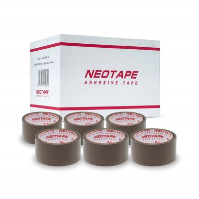 Neopak Taśma Do Pakowania Zaklejania Pakowa AKRYL Brąz 48mm/45m NEOTAPE 72szt. Neopak Taśma Do Pakowania Zaklejania Pakowa AKRYL Brąz 48mm/45m NEOTAPE 72szt.