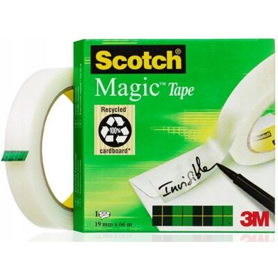 PBS Connect Polska Taśma klejąca 3M Scotch Magic 19mm x66m PBS Connect Polska Taśma klejąca 3M Scotch Magic 19mm x66m