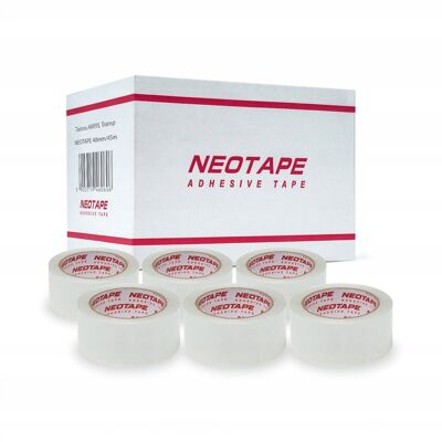 Neopak Taśma Klejąca Pakowa AKRYL Przeźroczysta 48mm/45m NEOTAPE Karton 72szt Neopak Taśma Klejąca Pakowa AKRYL Przeźroczysta 48mm/45m NEOTAPE Karton 72szt