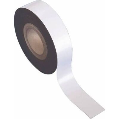 MAGNETOPLAN Taśma magnetyczna PVC 25 mmx30m, biały MAGNETOPLAN Taśma magnetyczna PVC 25 mmx30m, biały