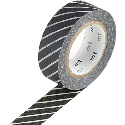 Inny producent Taśma maskująca w czarne paski - 1,5 cm x 7 m Inny producent Taśma maskująca w czarne paski - 1,5 cm x 7 m