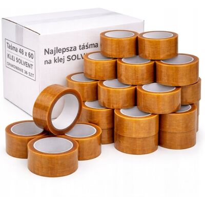 Inny producent TAŚMA PAKOWA 48x60 SOLVENT MOCNA PRZEZROCZYSTA KLEJ KAUCZUKOWY 36 SZT Inny producent TAŚMA PAKOWA 48x60 SOLVENT MOCNA PRZEZROCZYSTA KLEJ KAUCZUKOWY 36 SZT