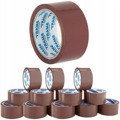 LUN FIX Taśma pakowa brązowa akrylowa 48 mm długa 66m mocna zestaw 36szt LUN FIX Taśma pakowa brązowa akrylowa 48 mm długa 66m mocna zestaw 36szt