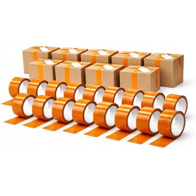Inny producent Taśma pakowa do pakowania 50m klejąca Orange 55y 48mm Mocna 36 szt. Inny producent Taśma pakowa do pakowania 50m klejąca Orange 55y 48mm Mocna 36 szt.