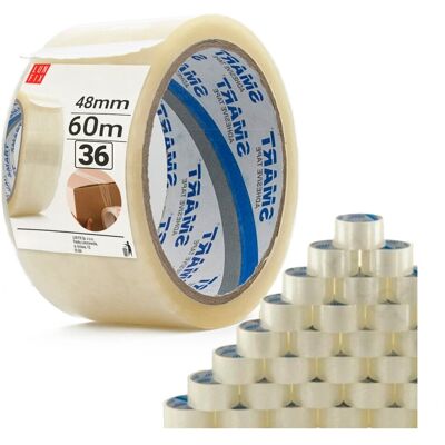 LUN FIX Taśma pakowa przezroczysta 48mm akrylowa mocna 60m 36szt. LUN FIX Taśma pakowa przezroczysta 48mm akrylowa mocna 60m 36szt.