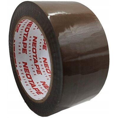Neopak TAŚMA PAKOWA SAMOPRZYLEPNA NEOTAPE 48/60 BRĄZOWA CICHOODWIJALNA CICHA 72szt Neopak TAŚMA PAKOWA SAMOPRZYLEPNA NEOTAPE 48/60 BRĄZOWA CICHOODWIJALNA CICHA 72szt